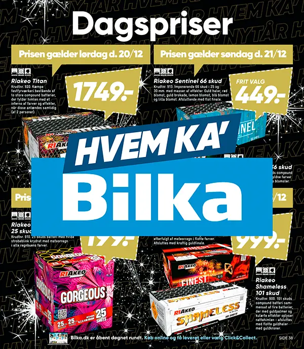 Bilka fyrværkerikatalog 2025 (uge 52) – forside