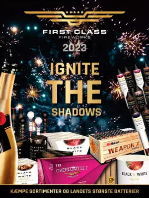 First Class fyrværkerikatalog 2023 – forside