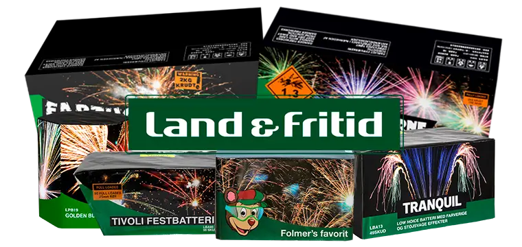 Land & Fritid – se fyrværkeri-videoer fra Land & Fritid