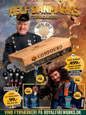 Royal Fireworks Gold fyrværkerikatalog 2023 – forside