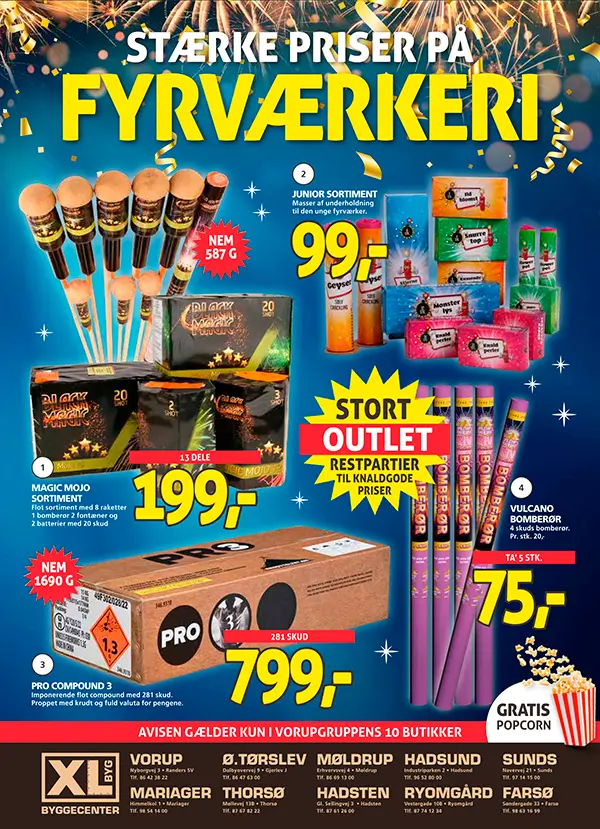 XL Byg Vorup Fyrværkerikatalog 2025 2026
